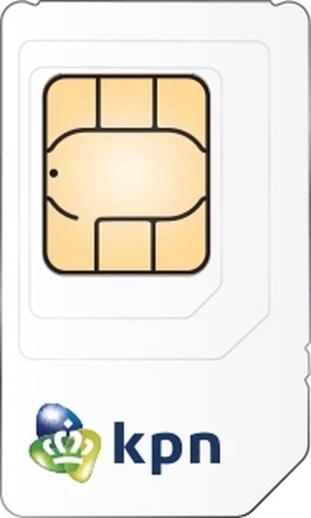 Provider logo op een simkaart